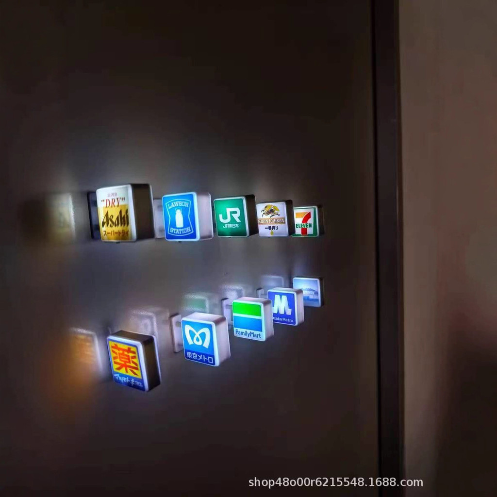 baoluan#In-stock and popular in Japan711Iron track Family Lawson convenience store fridge magnet Tok