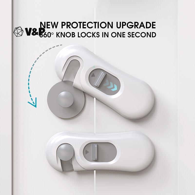 V & P 1Pc Gia Đình Tủ Lạnh Lo Tủ Đông Cửa Bắt Lo Trẻ Em Tủ Trẻ Em An Toàn Lo Cho Bé An Toàn Trẻ Em L