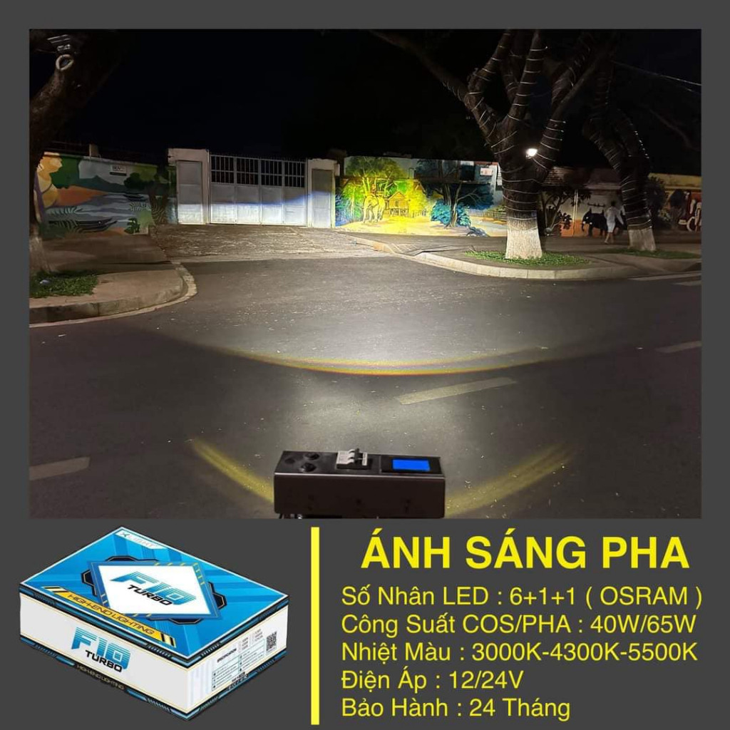 [Hàng mới về] Bi LED Gầm GTR XLIGHT F10 turbo 2024 Kèm Mắt Quỷ Theo Đèn | BH 2 năm | Bi LED Gầm Quốc