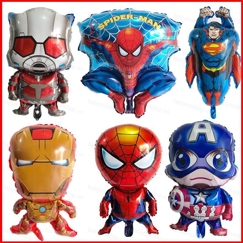 BS1 Avengers Ant-Man Iron Man Người Nhện Captain America Bóng bay nhôm hình nguồn cung cấp SB1