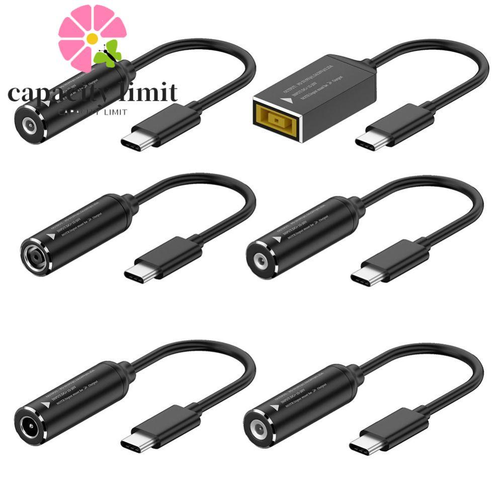 Cáp sạc Jack Type-C sang DC GIỚI HẠN NĂNG LƯỢNG, Đầu vào DC PD Đầu ra Cáp sạc DC sang Type-C, Kích t