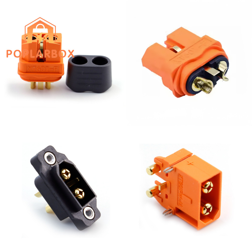 ETPRO 2 chiếc XT60I Series Plug, Tín hiệu 2 + 1 Dòng điện cao XT60IE-M XT60IPW-M, Đồng thau mạ vàng 