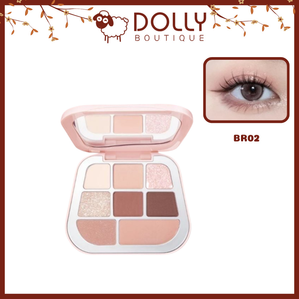 Bảng Phấn Mắt 8 Ô Focallure 8 Pan Pressed Powder Palette BR02 9.6g