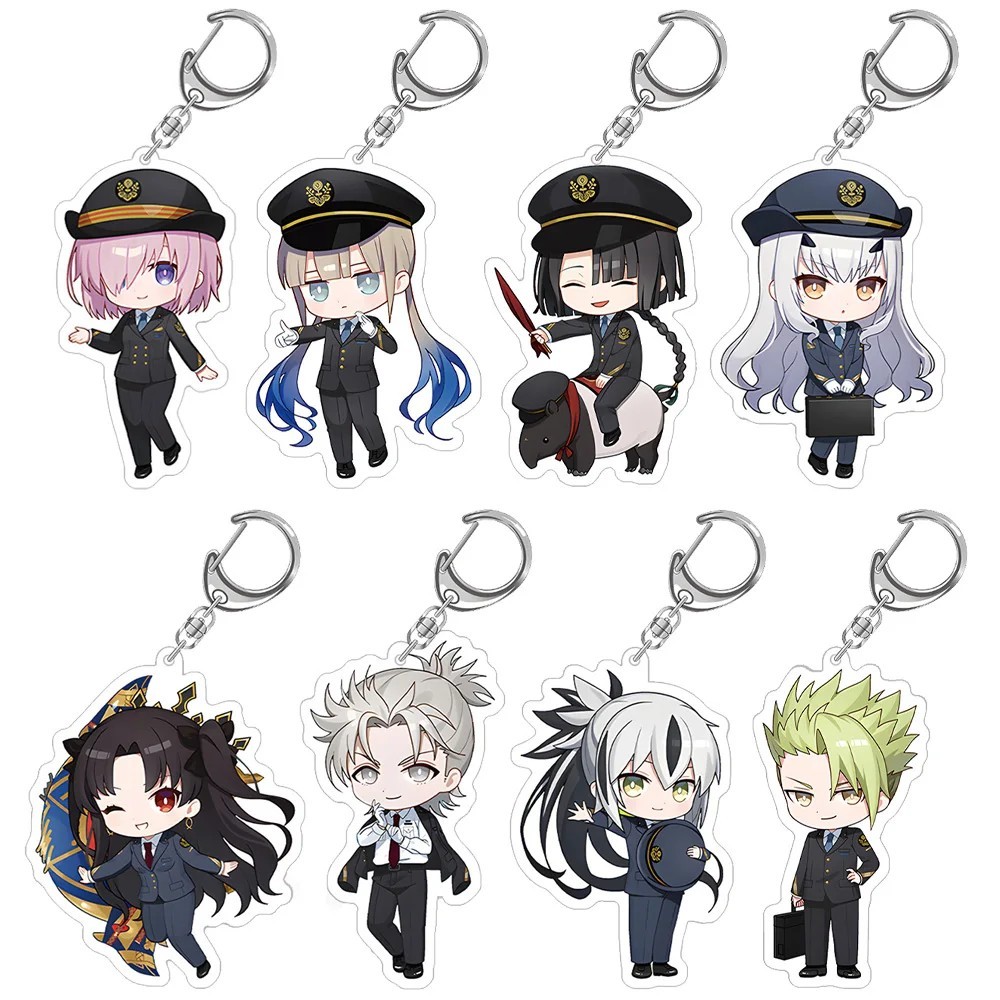 Móc khóa Anime Fate/Grand Order FGO Chibi Mash Ishtar Achilles Atalanta Cu Chulainn Kenshin Shingen 
