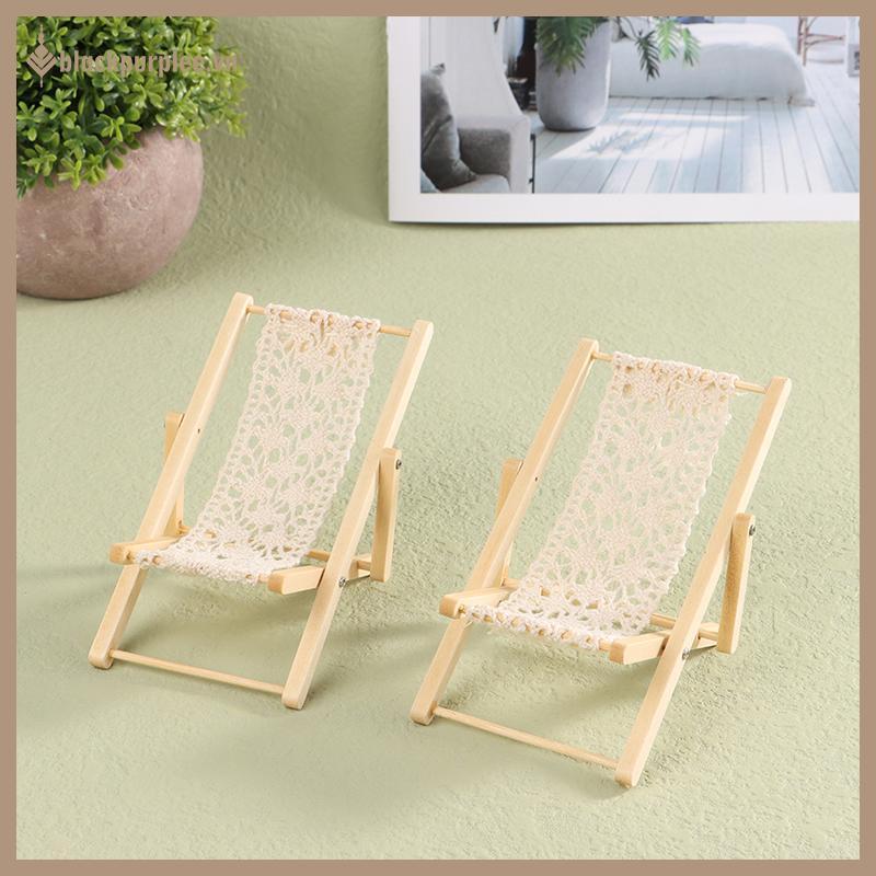 BURPLE 1 / 12 Nhà búp bê có thể gập lại De Chair Nhà búp bê Lounge De Chair Model Nhà búp bê Phụ kiệ