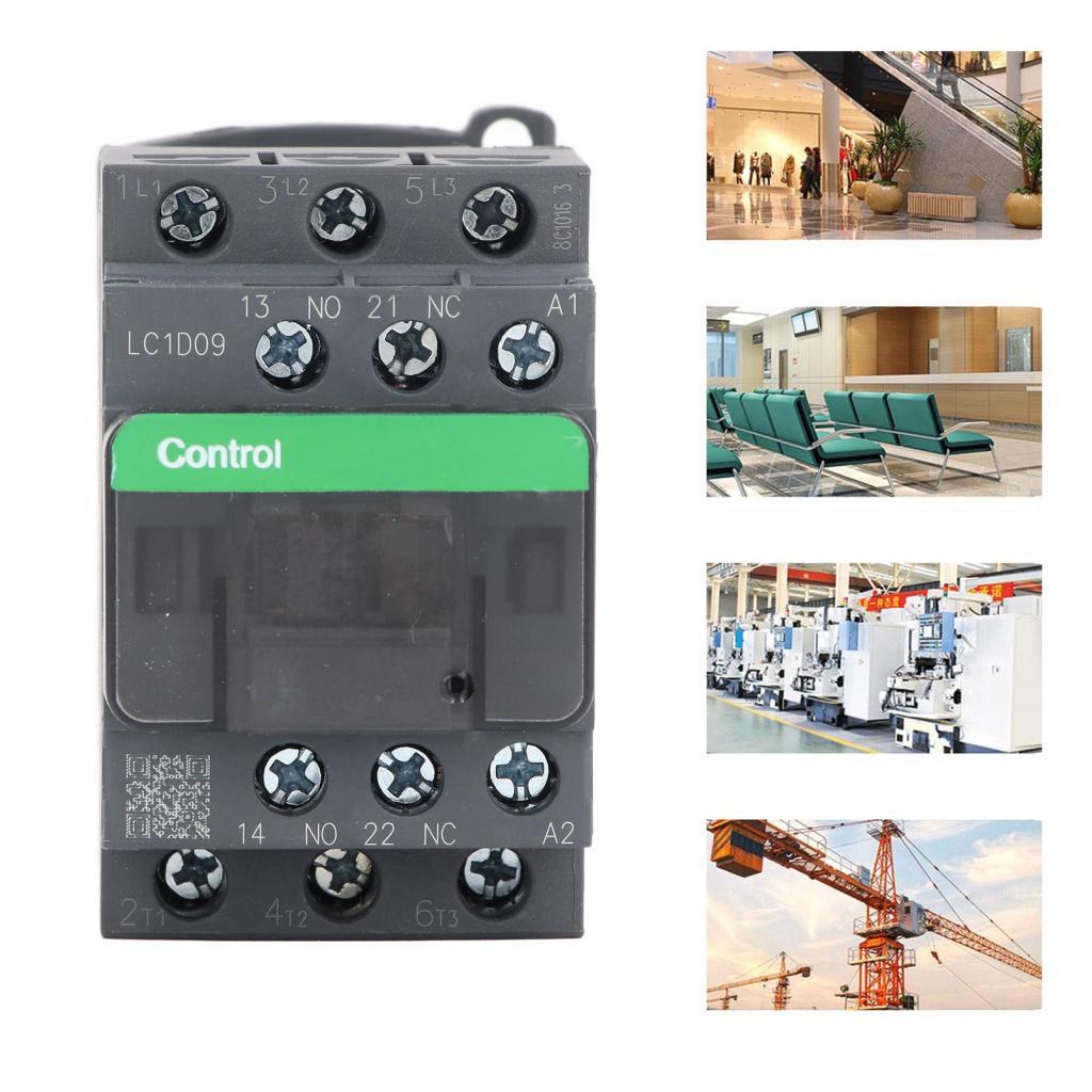 Dioo AC Contactor Cuộn dây đồng Nhiệt độ cao KHÔNG NC Hiệu suất Độ dẫn điện mạnh LC1D09 cho động cơ 