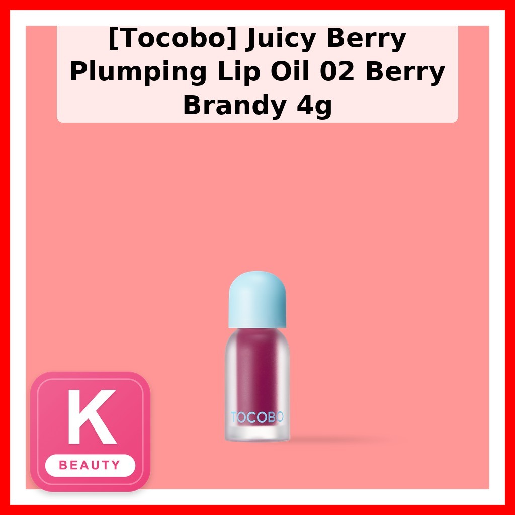 [Tocobo] Dầu môi Juicy Berry Plumping 02 Berry Brandy 4g / Dầu môi Hàn Quốc / Hiệu ứng Plumping / Ch