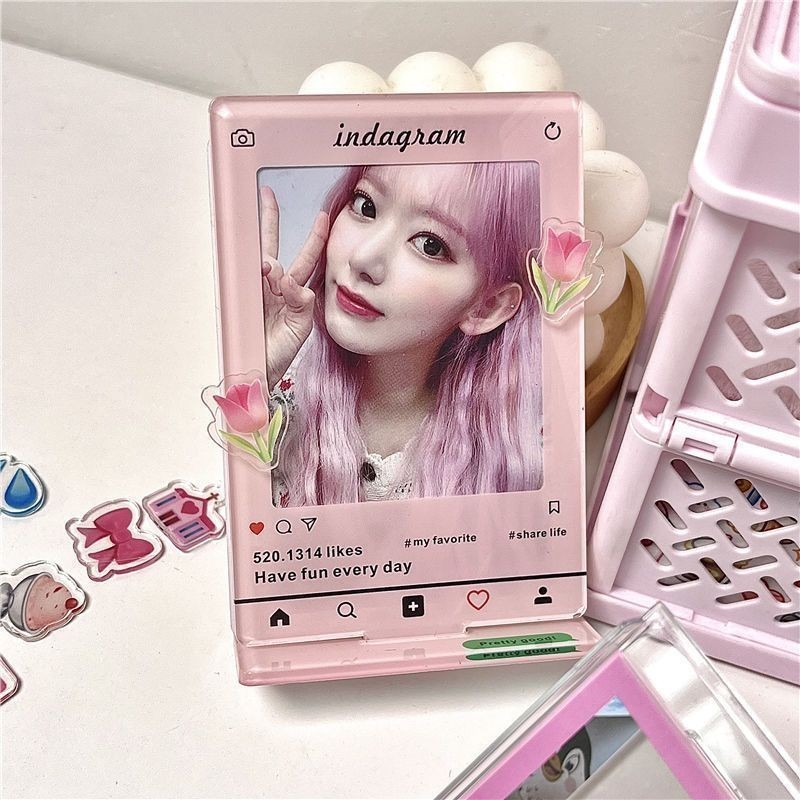 Tik Tok Ins Sáng Tạo Polaroid Ảnh Acrylic Khung Ảnh Polaroid 10Cm Photo Aidou Thẻ Ảnh Hiển Thị Đứng 