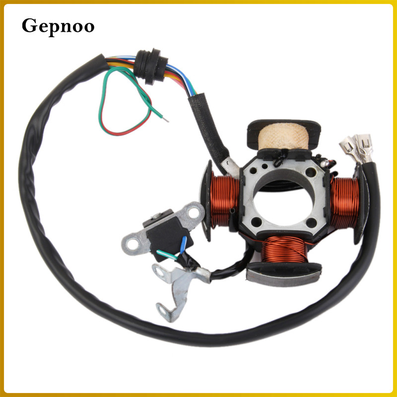 Máy phát điện nam châm Stator Cuộn dây 12V 4 cực cho xe tay ga Xe máy CG125 ATV Go Kart