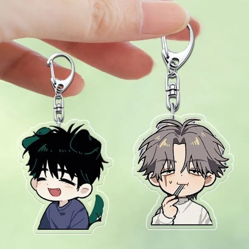 Móc khóa Manhwa BL Sikhu Gyeong Cảnh Sau Bữa Ăn Acrylic hình Chibi Anime đam mỹ Hàn Quốc trang trí c