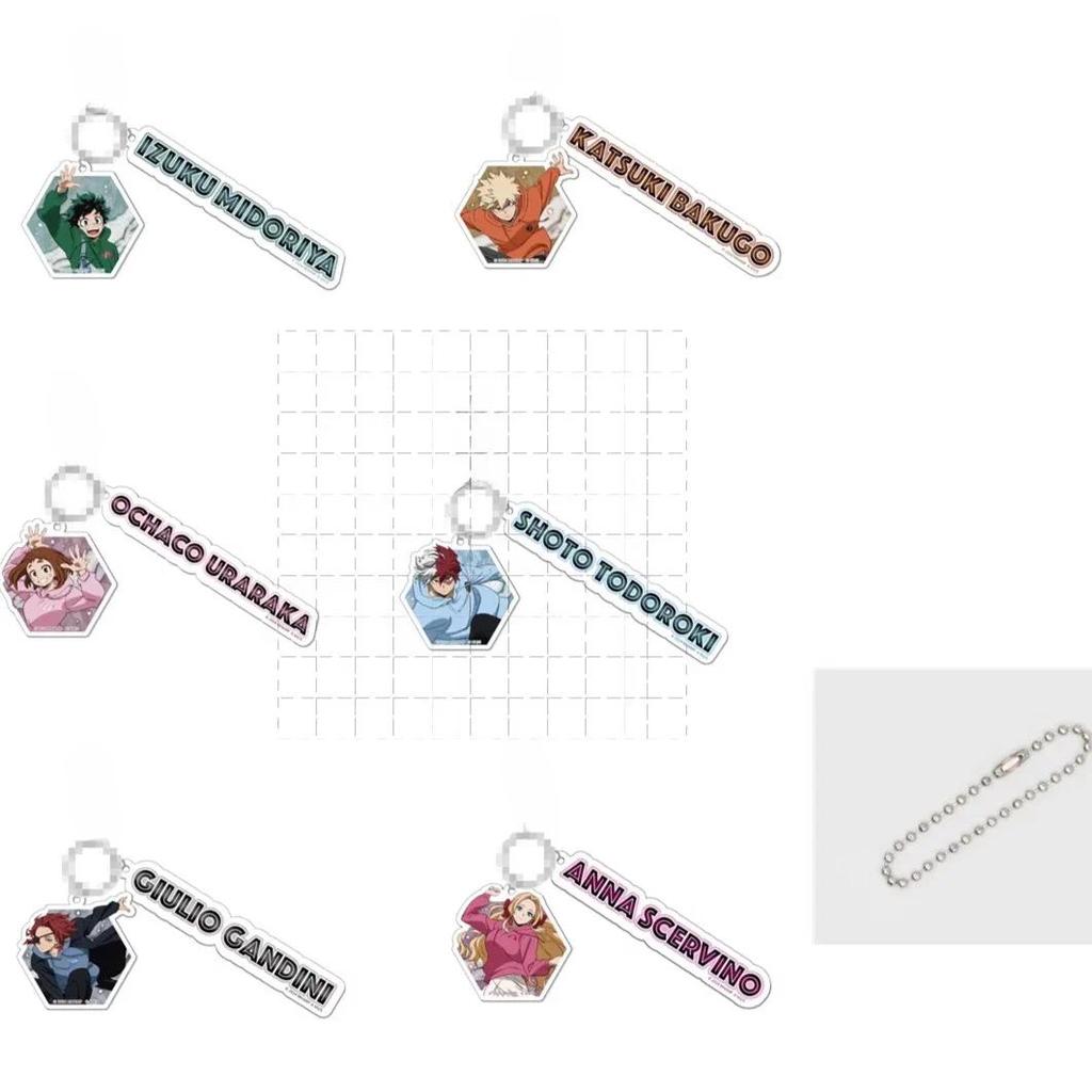 Trò Chơi My Hero Giới Học Thuật Acrylic Móc Khóa Búp Bê Anime Ochako Uraraka Izuku Midoriya Cosplay 