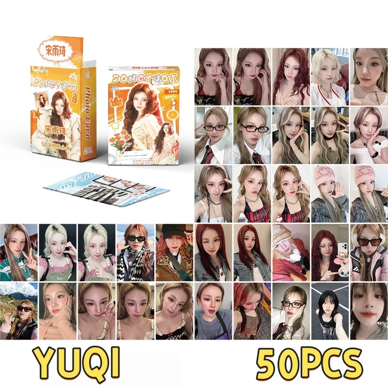Set 50-55 Tấm Thẻ Hình lomo (g) i-dle hologram i am free-ty album i feel gidle yuqi miyeon shuhua kp