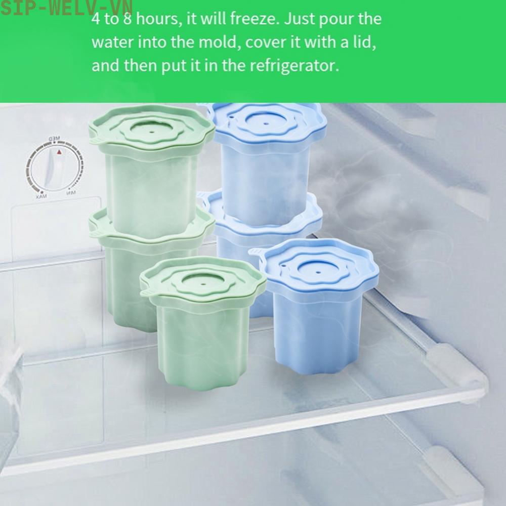 {WELV}Silicone Ice Cube Tray for Owala 24 oz Water Bottle - Easy Release Rounded Cubes