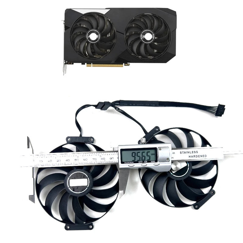 95MM CF1010U12S RX6650XT RX6600 RX6600XT RX6650 XT Quạt Đồ Họa Cho ASUS Dual Radeon RX 6650 XT RX 66