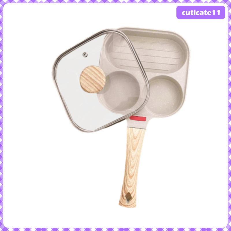 Chảo Chiên Trứng Chống Dính Máy Làm Dụng Cụ Nhà Bếp Đa Năng Có Nắp Rõ Ràng Nồi Nhôm Nồi Trứng Đa Skillet Crepe