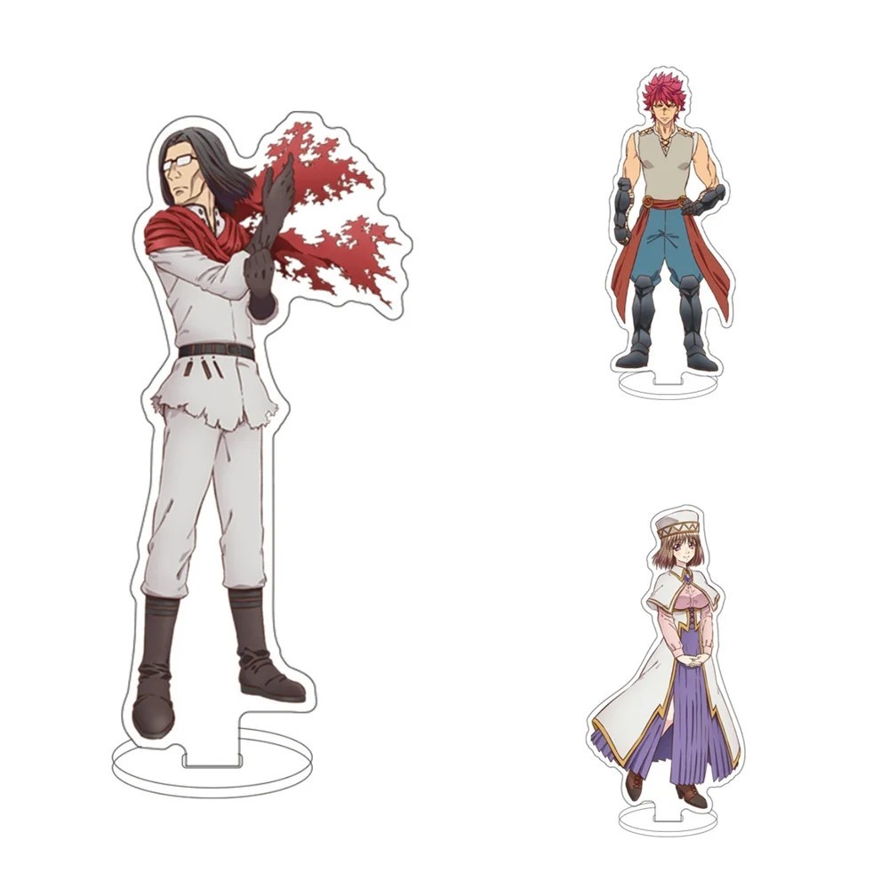 Standee Anime Isekai Ojisan Chú Tôi Trở Về Từ Thế Giới Khác mô hình mica acrylic 15cm trang trí bàn 