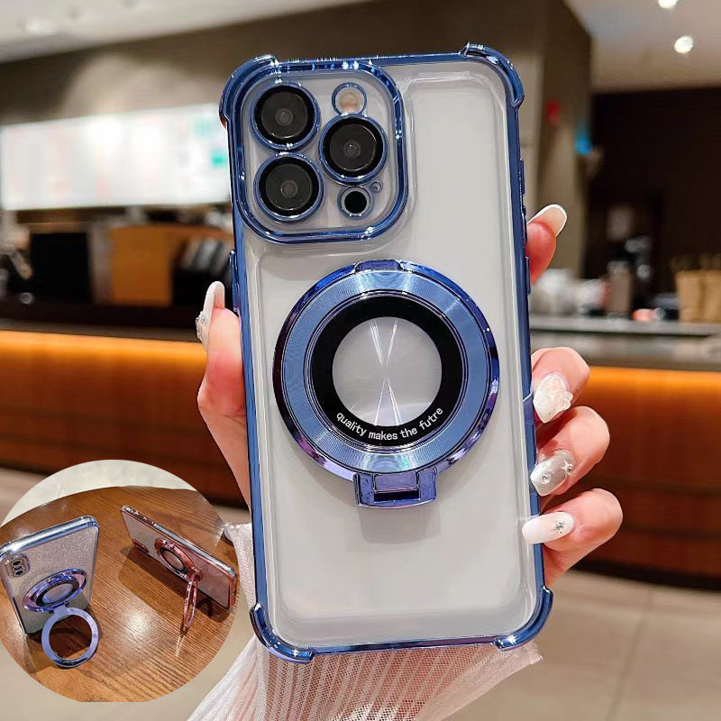 Thích hợp cho iphone16promax Ốp Điện Thoại 17 Có Giá Đỡ iphone11 Apple 13 Vỏ Bảo Vệ Bốn Góc Chống Số