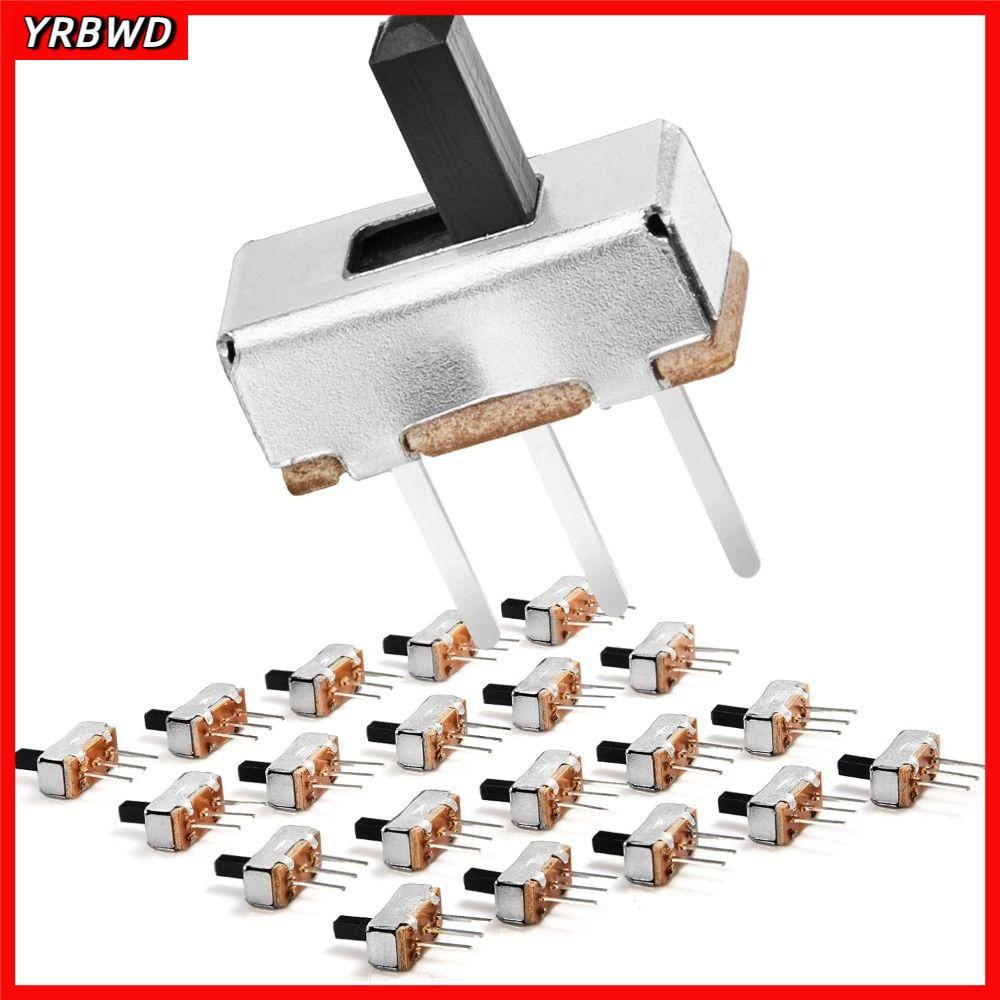 YRBWD 20 Chiếc Micro Slide Switch, SPDT 2 Vị Trí Chuyển Đổi Công Tắc, Mini Dọc 1P2T 4mm Chuyển Đổi M