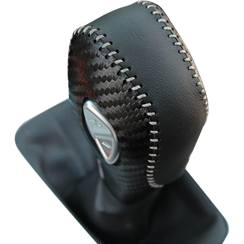 PU Sợi Carbon Ô Tô Bánh Răng Dịch Chuyển Núm Bao Phù Hợp Cho Xe Ford Focus 2012 2013 2014 2015 2016 