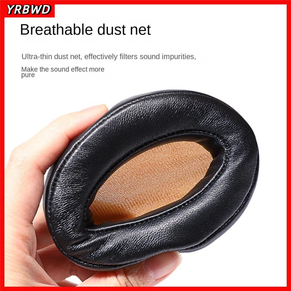 YRBWD 1 Cặp Đệm Tai, Kèm Khóa Lưới Vải Miếng Đệm Tai, Thay Thế Da Protein Mềm Bịt Tai Cho Sennheiser