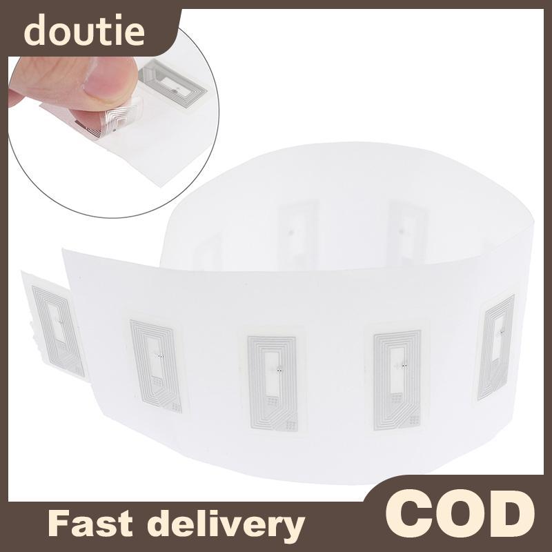 Doutie 100 Chiếc NFC Chip Ntag213 Stier Wet Inlay 2 * 1cm 13.56 MHz RFID NTAG213 Thẻ Nhãn VN
