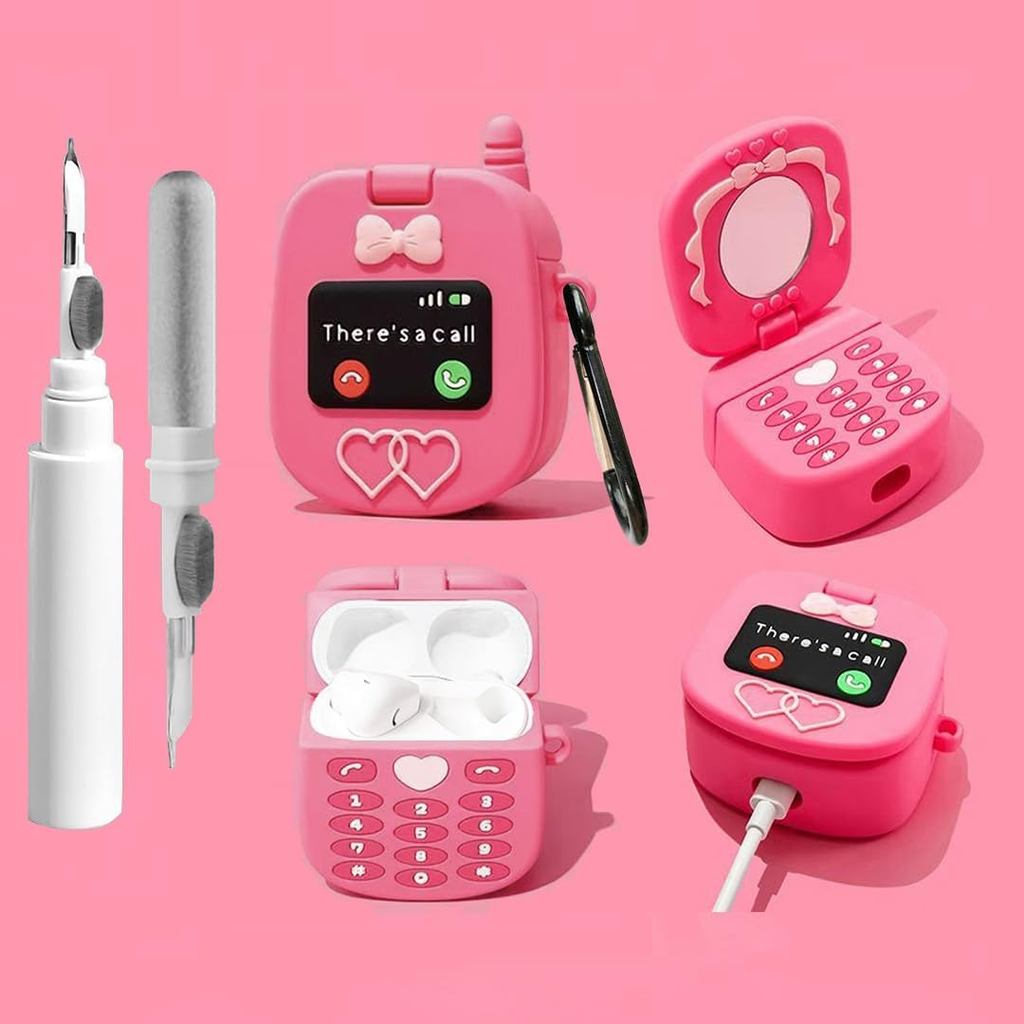 Ốp Lưng Dễ Thương Cho AirPods 1 / 2 Vỏ Có Bộ Bụi, Vỏ AirPods Nữ Silicon Chống Rơi iPod 2 Tai Nghe Ac
