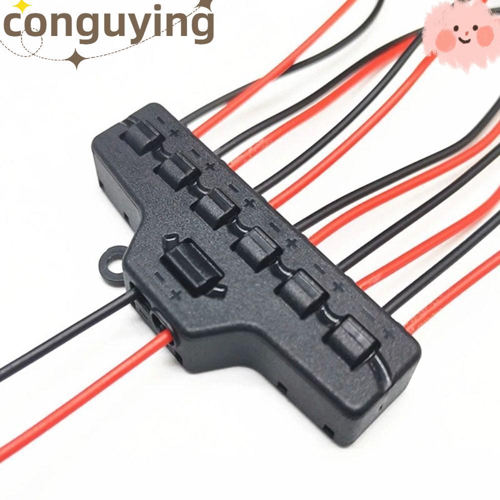 Bộ chia đầu nối dây CONGUYING, Khối đầu cuối điện 6 cổng 1 trong 6 ra, Loại song song chuyên nghiệp 