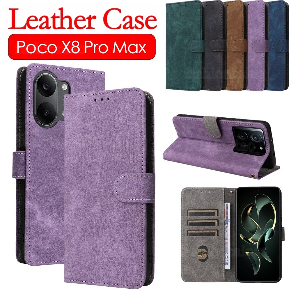 Dành Cho PocoX8 Pro Max Flip Leather Phone Case Cho Xiaomi Poco X8 Pro Max X 8 PocoX8 Pro Max PocoX8