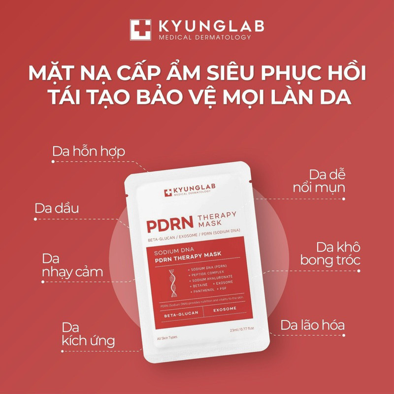 1-5 miếng lẻ Mặt nạ Kyunglab PDRN therapy mask hạn 2028 HQ ISOLUX I1