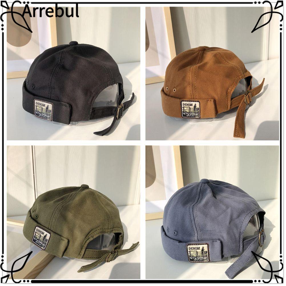 ARREBUL Nam Docker Cap, Có Thể Điều Chỉnh Màu Sắc Hợp Thời Trang Vòm Dưa, Bonnet Thời Trang Beanies 
