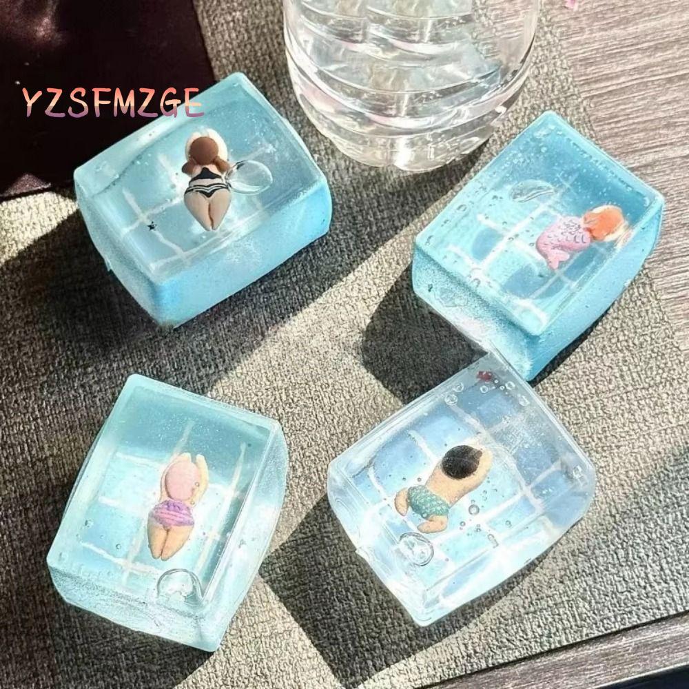 LONFENG Đồ chơi Fidget phục hồi chậm, Đồ chơi bóp bể bơi giảm căng thẳng TPR, Phong cách ngẫu nhiên 