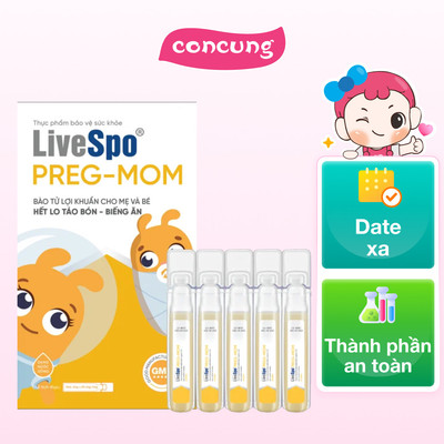 Thực phẩm bảo vệ sức khỏe LiveSpo® PREG-MOM (20 ống/hộp)