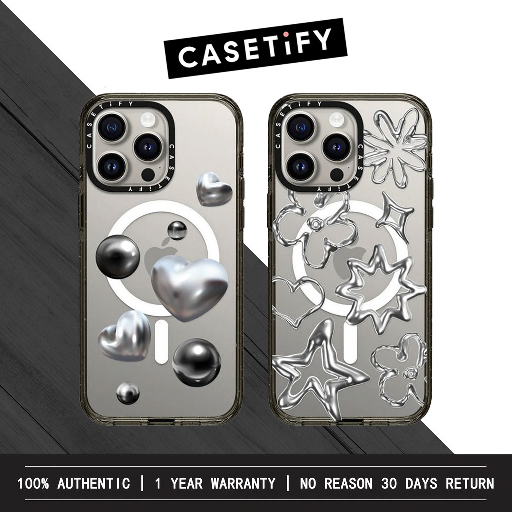 Ốp lưng tình yêu Chrome CASETiFY cho iPhone 17 Pro Max / iPhone 16 Pro Max / iPhone 15 Pro Max / iPh