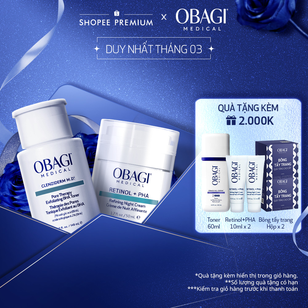 [COMBO GIỚI HẠN] Bộ đôi Kem dưỡng tái tạo da Retinol + PHA 50ml và Toner Tẩy tế bào chết BHA 148ml