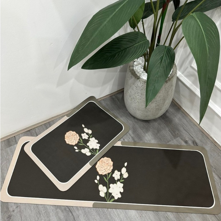 Bộ thảm bếp silicon cao cấp gồm 2 tấm (40x60 và 40x120)