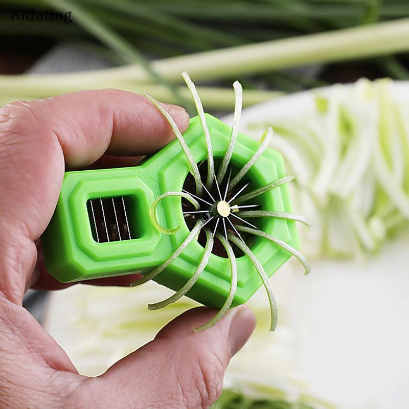 Kidating Green Onion Cutter Scallion Slicer Thép không gỉ Scallion Slicer Tiện ích nhà bếp cho chính