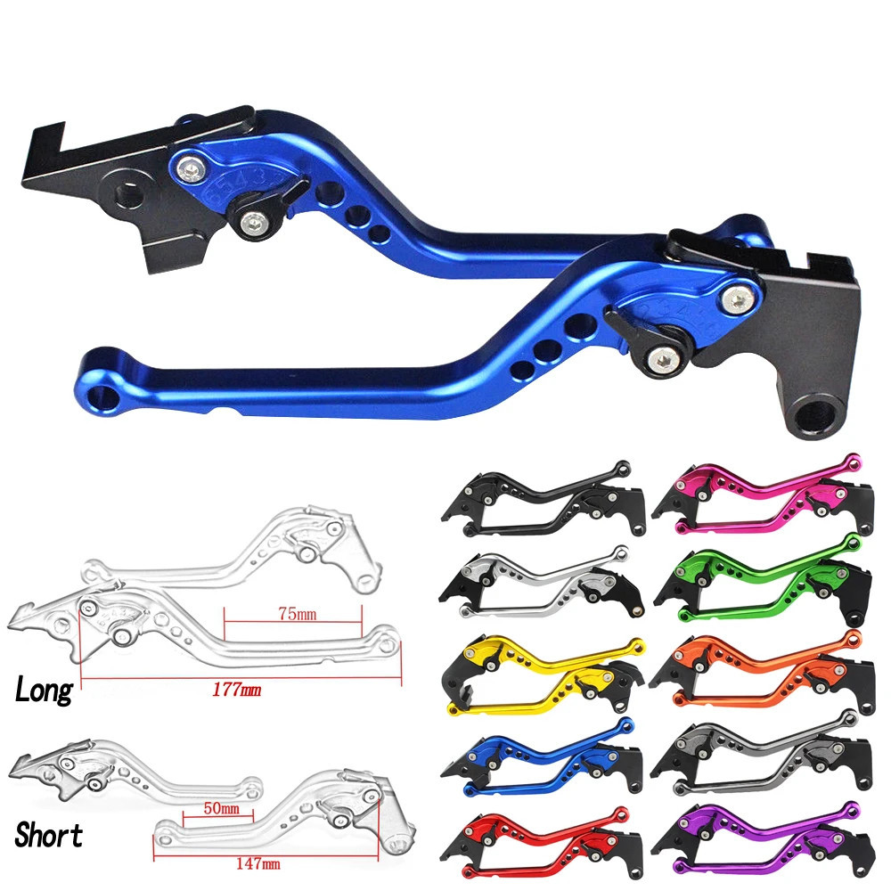 Dài & Ngắn Xe Máy CNC Có Thể Điều Chỉnh Phanh Ly Hợp Đòn Bẩy Cho Yamaha MT-10 2016 FJ09 MT09 Tracer 