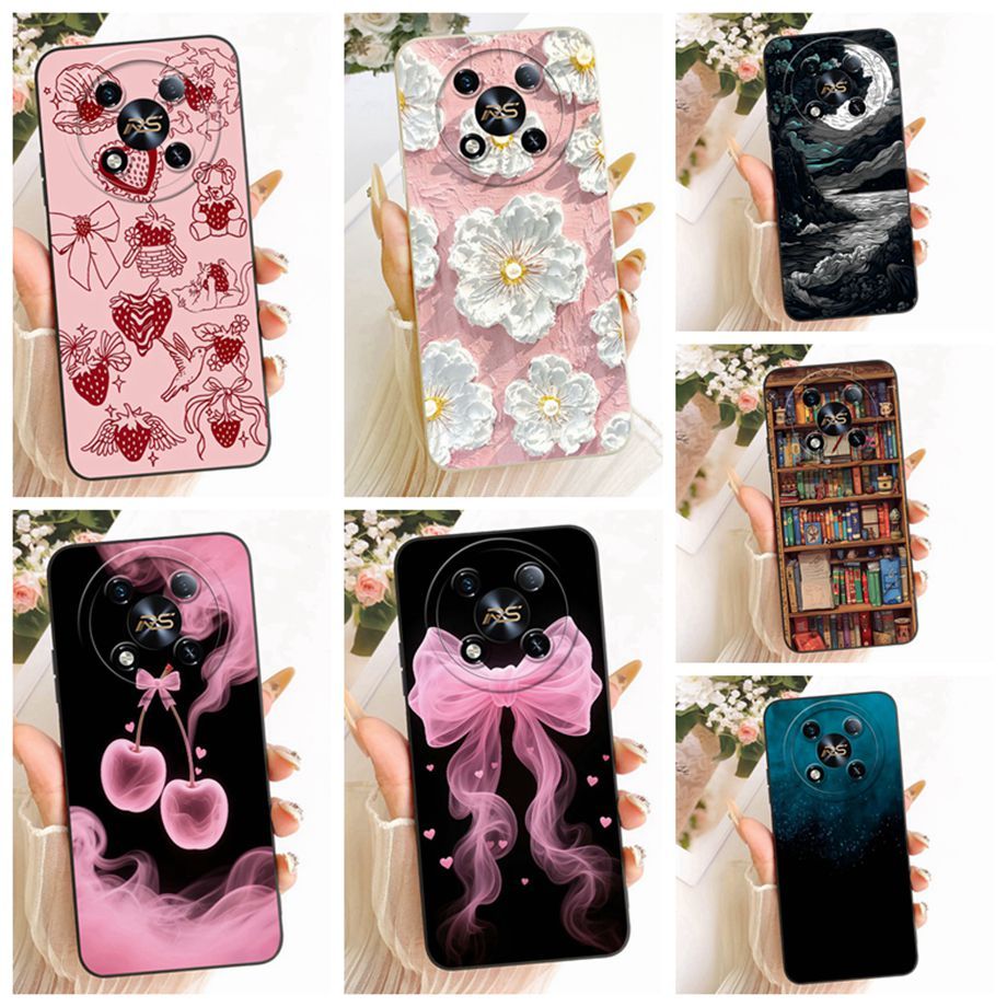 Dành Cho Itel RS4 Ốp Lưng Silicon Mềm Ốp Lưng Anh Đào Sơn Vỏ Điện Thoại Cho Itel RS4 RS 4 S666LN Vỏ 