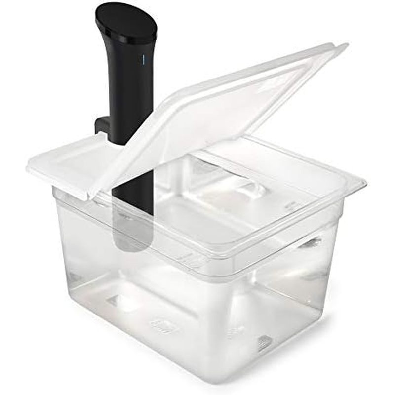 Hộp đựng EVERIE Sous Vide 12 Quart EVC-12 có nắp bản lề có thể gập lại Tương thích với Anova Nano ho