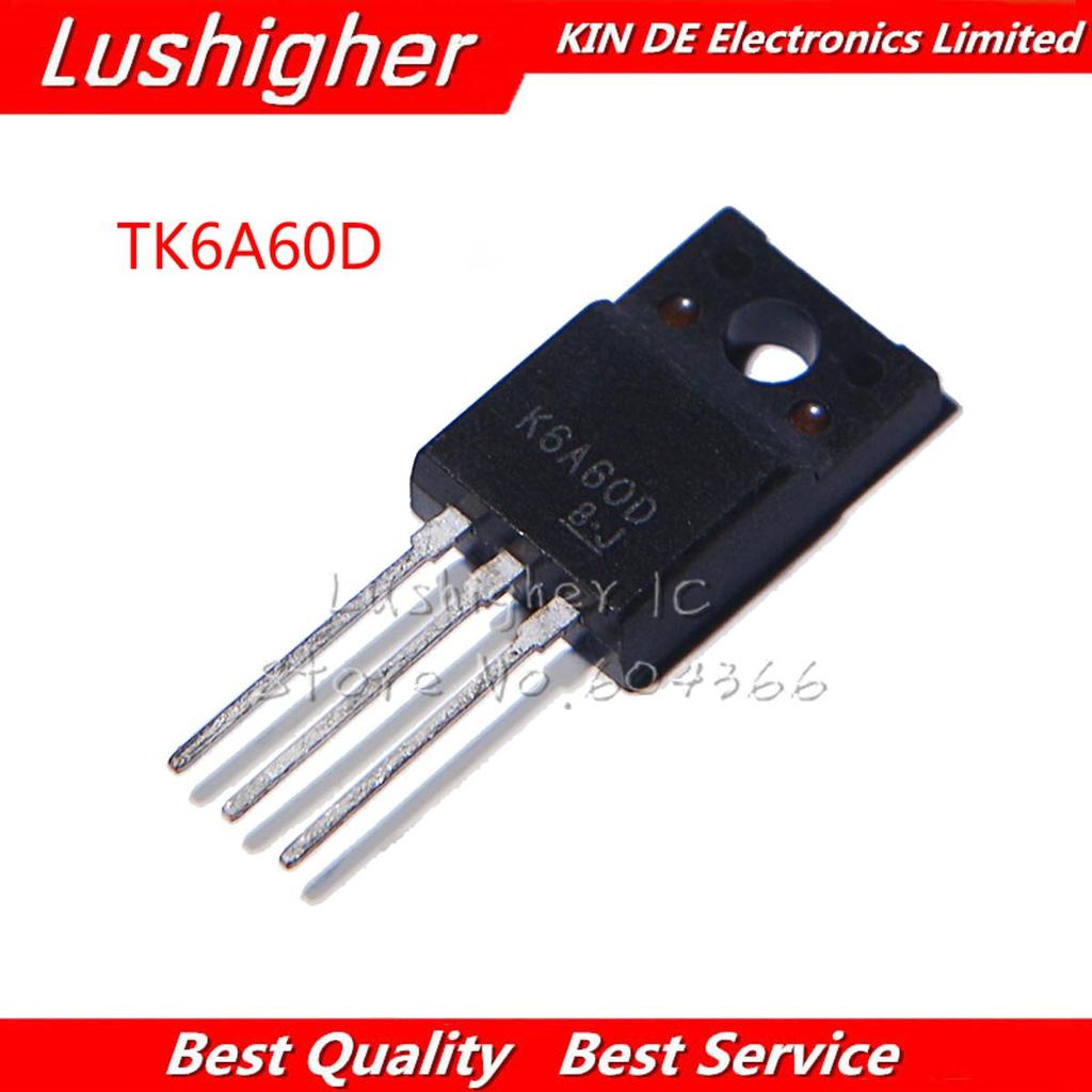 10 chiếc TK6A60D TO-220F K6A60D TO220F TK6A60 TO-220 N-kênh 6A 600V Chính Hãng