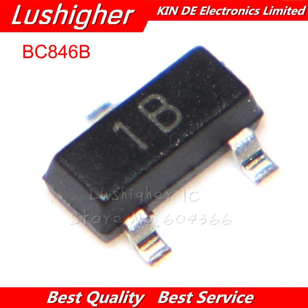 100 CÁI BC846B SOT23 1B BC846 SOT SMD SOT-23 Mới Transistor