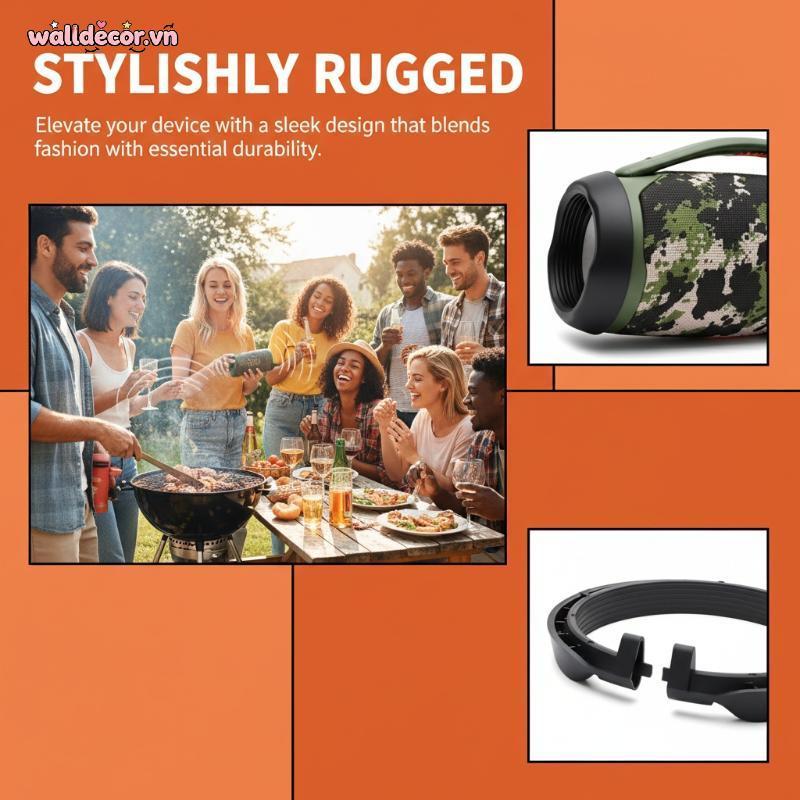 Wa Thích Hợp Cho Oril Thay Thế Khung Mềm Bảo Vệ Biên Giới Cho Boombox3 Boombox 3 Hộp Âm Thanh Sửa Ch