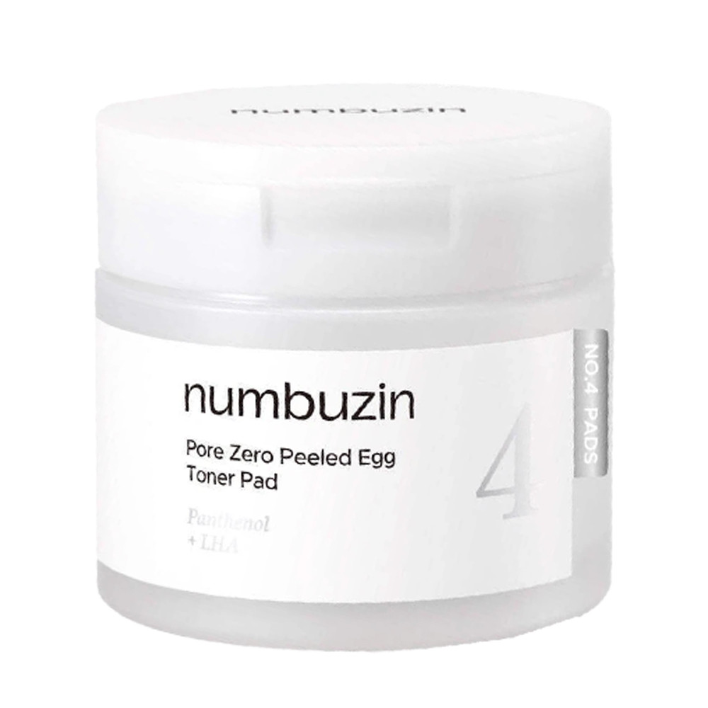 numbuzin Zero Pore Boiled Egg Cotton Pad Toner Number Skin Care Moisturizing Hydrating