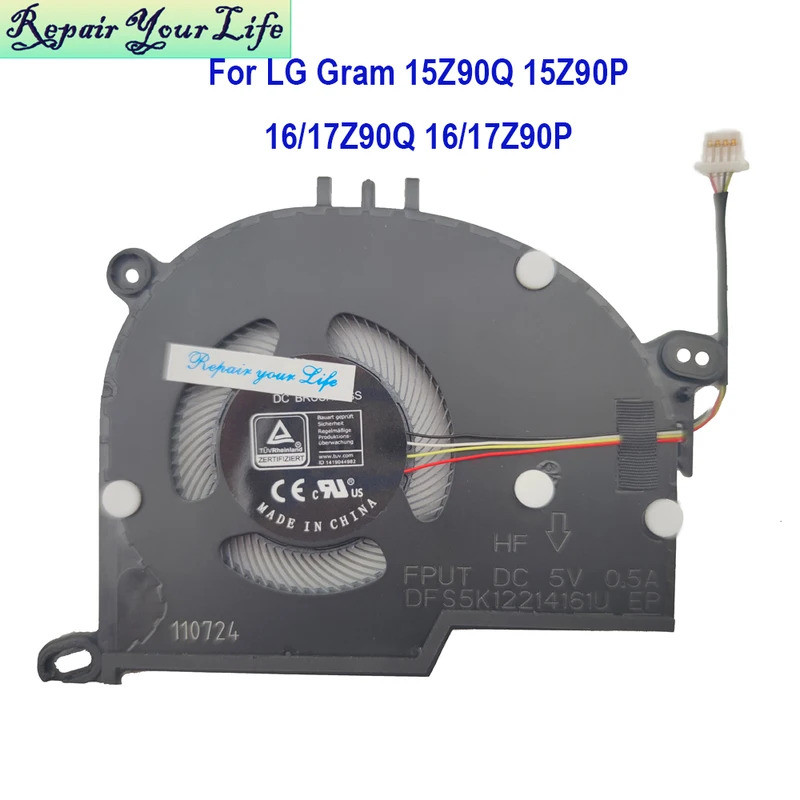 Quạt Làm Mát CPU HL Cho LG Gram 15 15Z90 16Z90Q 17Z90Q 2022 15Z90P 16Z90P 17Z90P 2021 FPUT DFS5K1221