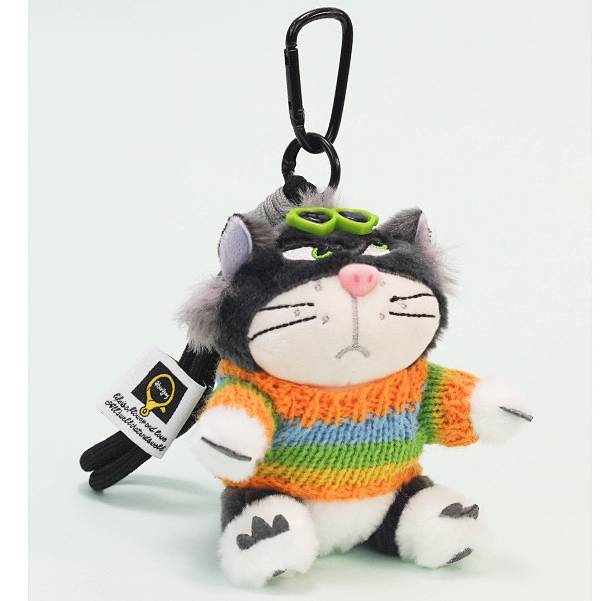 Lucifer Cat Plush Doll Niche High Sense Schoolbag Pendant Couple Doll Key Chain Female 6dNy