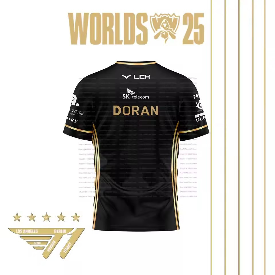 Jersey Chính Thức SKT T1 Cho Chung Kết Thế Giới 2025 - Ủng Hộ Keria
