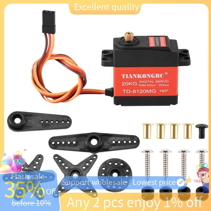 Td-8120Mg Kim Loại Chống Thấm Nước Gear Kỹ Thuật Số servo Với 20Kg Mô-men Xoắn Cao 180Angle Cho Rc Đ