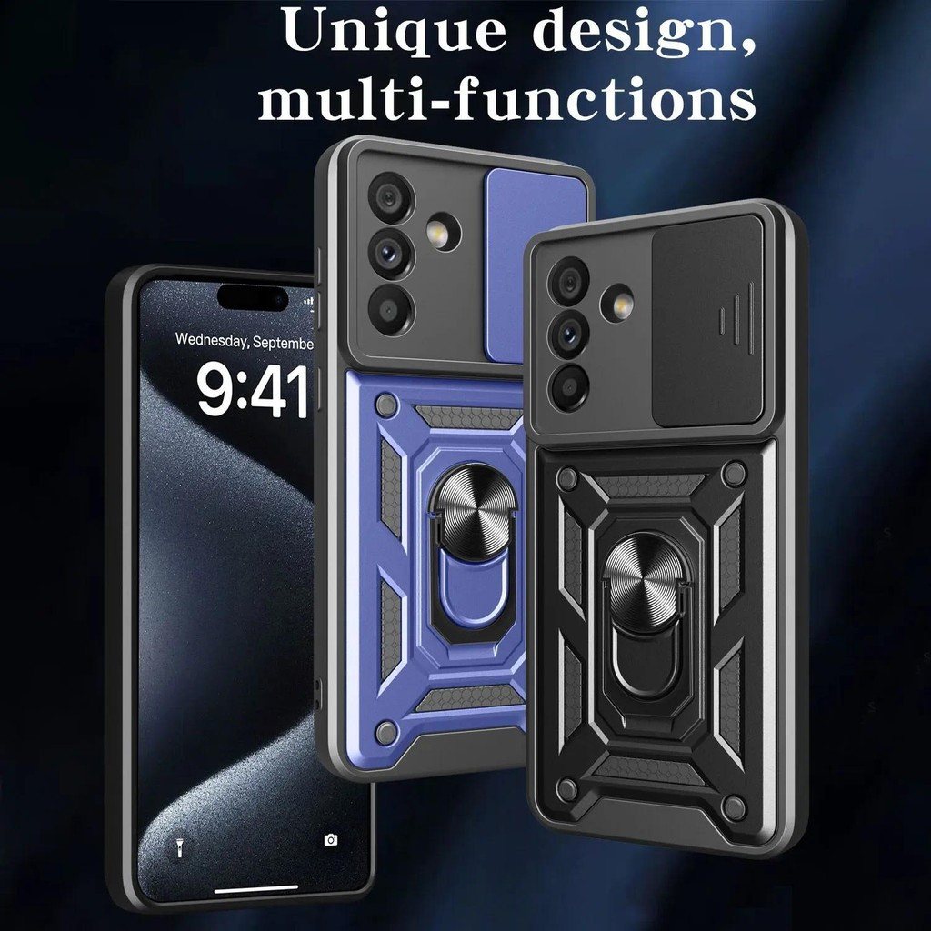 Đứng Xoay Ống Kính Máy Ảnh Trượt Quân Sự Cấp Giáp Dành Cho Samsung A7 XCover 7 Pro M56 M06 F06 M34 A