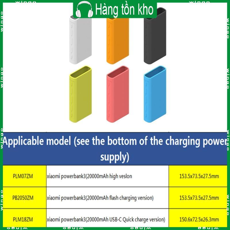 Ốp Lưng Silicon Có Thể Giặt Được Cho 20000mAh PLM07ZM PB2050ZM PLM18ZM Bảo Vệ Di Động Chống Trơn Trư