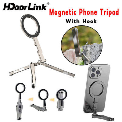 Chân máy điện thoại từ tính có thể gập lại HdoorLink có móc cho tôi Điện thoại Giá đỡ điện thoại chân máy Android